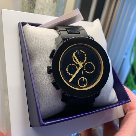 Movado Accessories Authentic Bold Sport Tr90 Gold Stainless